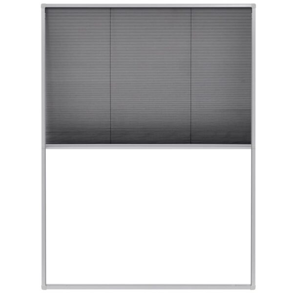 vidaXL Plisse Insect Screen for Windows Aluminium 60x80 cm - Image 2