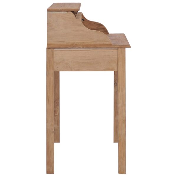 vidaXL Desk 90x50x100 cm Solid Teak Wood - Image 4
