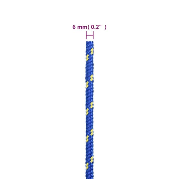 vidaXL Boat Rope Blue 6 mm 25 m Polypropylene - Image 6