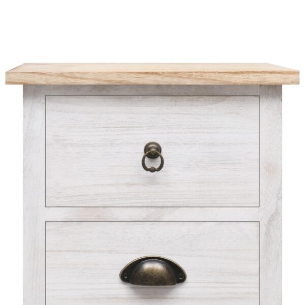 vidaXL Side Cabinet 35x25x87 cm Paulownia Wood - Image 6