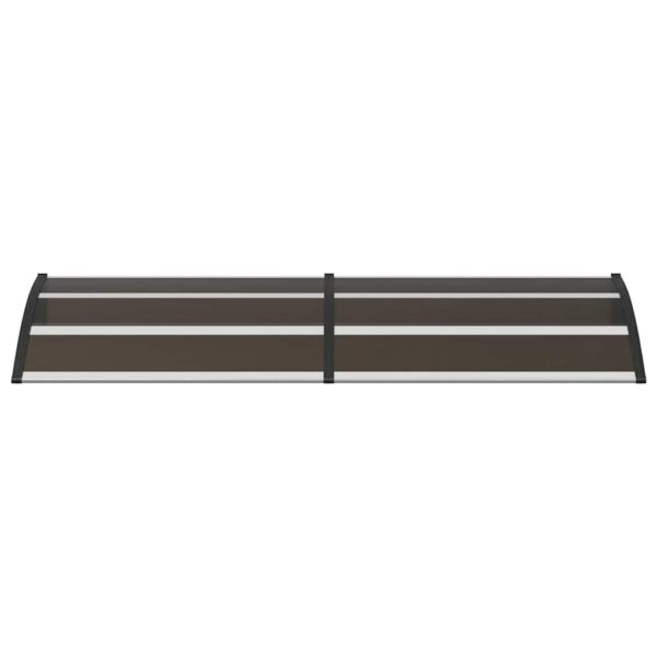 vidaXL Door Canopy Black 200x75 cm PC - Image 4