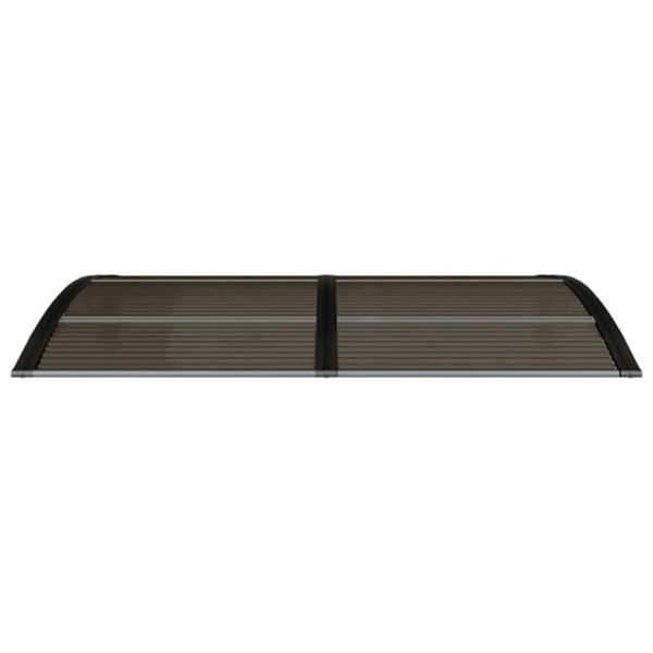 vidaXL Door Canopy Black 150x75 cm Polycarbonate - Image 4