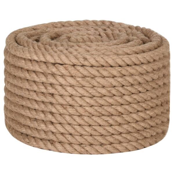 vidaXL Jute Rope 100 m Long 16 mm Thick - Image 3