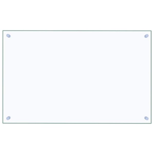 vidaXL Kitchen Backsplash Transparent 80x50 cm Tempered Glass - Image 2