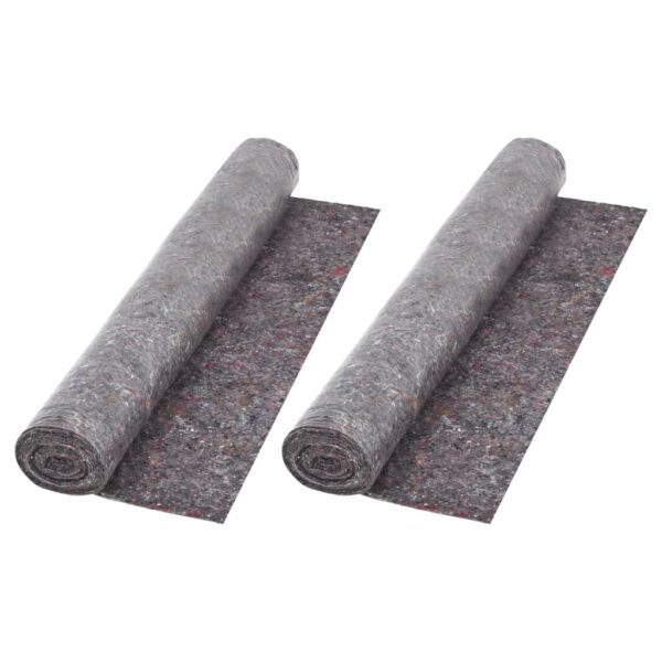 vidaXL Non-slip Painter Fleece 2 pcs 50 m 180 g/m² Grey - Image 2