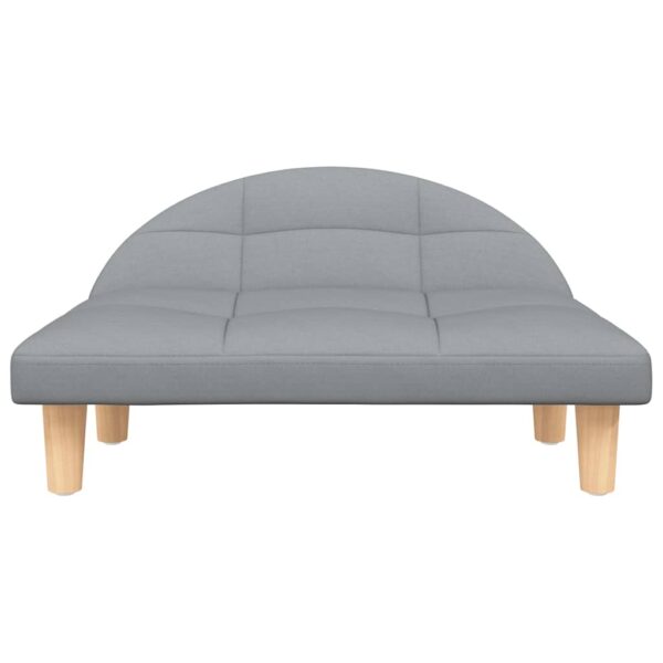vidaXL Dog Bed Light Grey 70x52x30 cm Fabric - Image 3