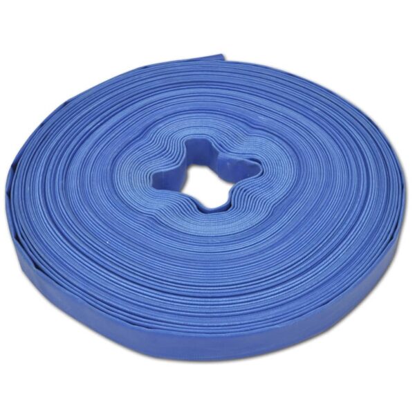 vidaXL Flat Hose 50 m 1" PVC Water Delivery - Image 1