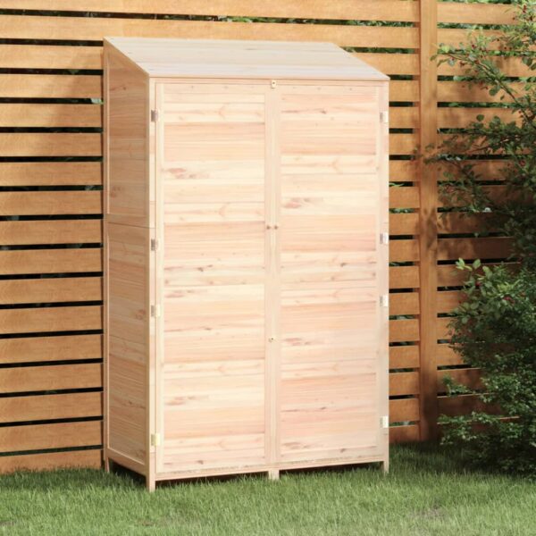 vidaXL Garden Shed 102x52x174.5 cm Solid Wood Fir - Image 1