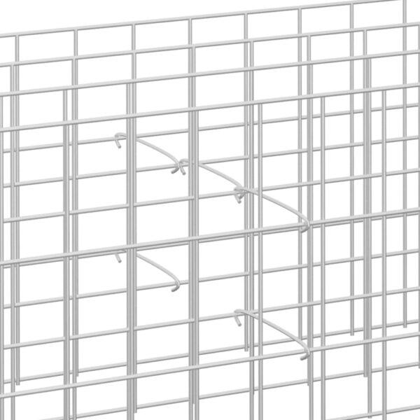 vidaXL Gabion Hooks 100 pcs Galvanised Steel 40 cm - Image 3