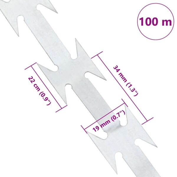 vidaXL BTO-22 Razor Wire 100 m Steel - Image 5