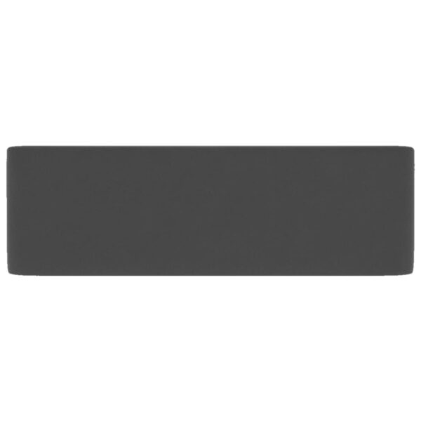 vidaXL Luxury Wash Basin Matt Dark Grey 41x30x12 cm Ceramic - Image 4