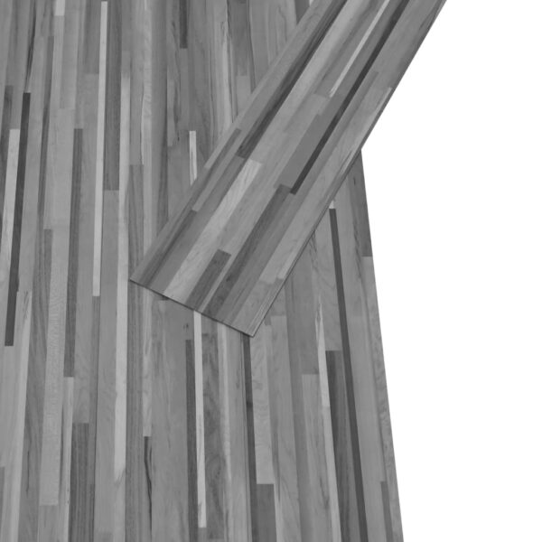 vidaXL PVC Flooring Planks 5.02 m² 2 mm Self-adhesive Striped Grey - Image 3