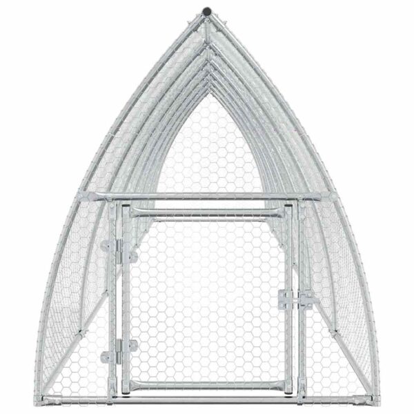 vidaXL Chicken Cage Silver 600x105x120 cm Galvanised Steel - Image 4