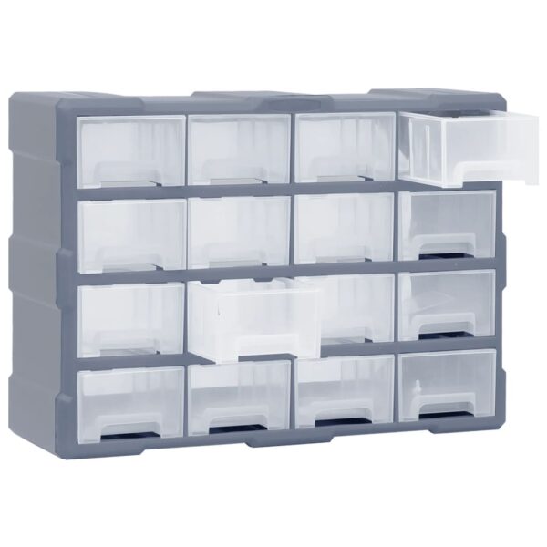 vidaXL Multi-drawer Organiser with 16 Middle Drawers 52x16x37 cm - Image 4