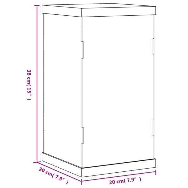 vidaXL Display Box Transparent 20x20x38 cm Acrylic - Image 6