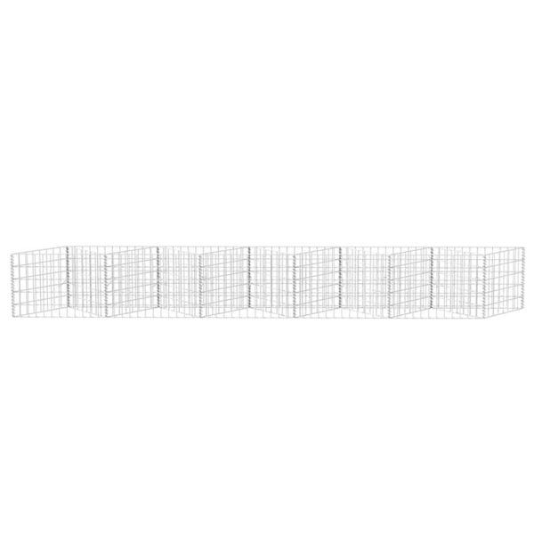 vidaXL Gabion Basket Galvanised Steel 300x30x50 cm - Image 5