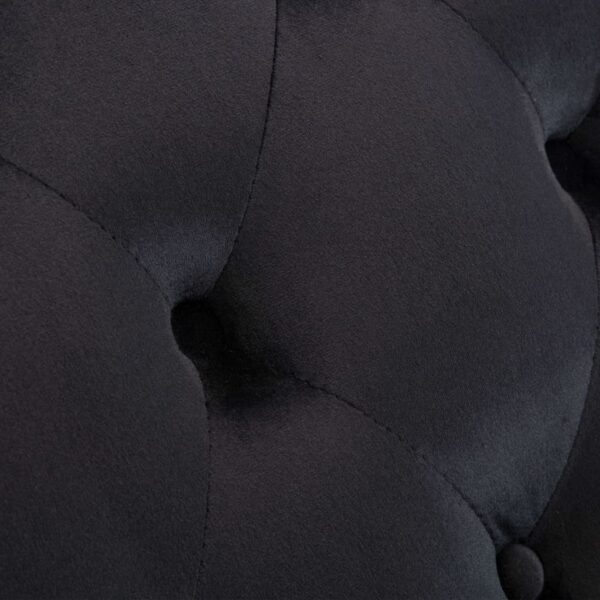 vidaXL Chaise Lounge Black Velvet - Image 7