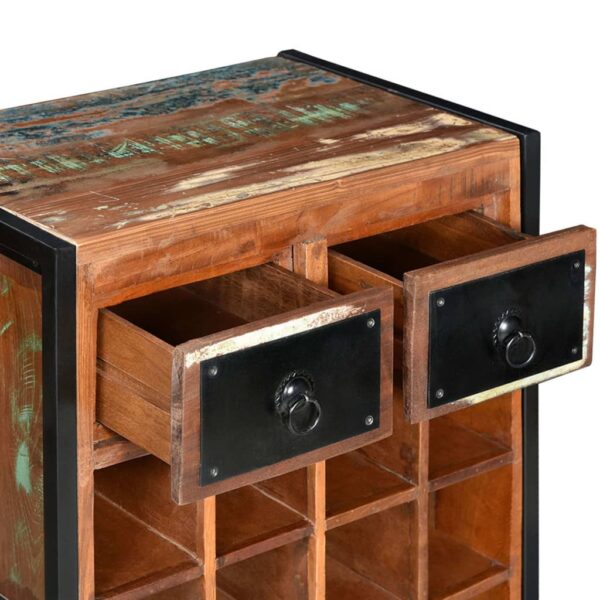 vidaXL Wine Rack for 16 Bottles Solid Reclaimed Wood - Image 5