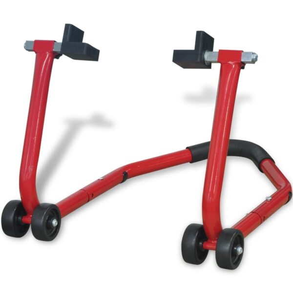 vidaXL Motorcycle Rear Paddock Stand Red - Image 1