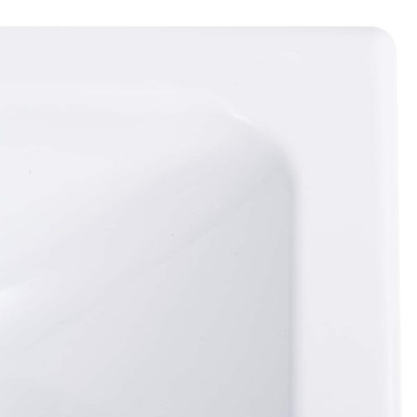 vidaXL Wash Basin 400x220x90 mm SMC White - Image 5