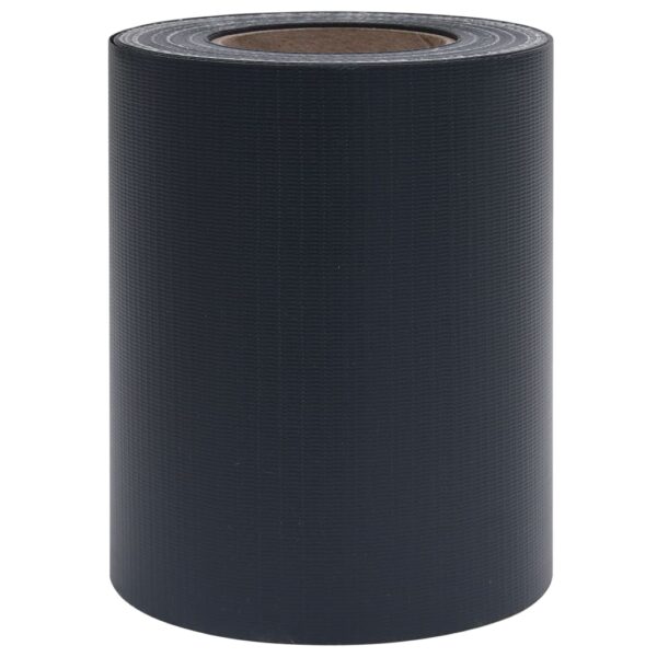 vidaXL Garden Privacy Screens 4 pcs PVC 35x0.19 m Matte Dark Grey - Image 4