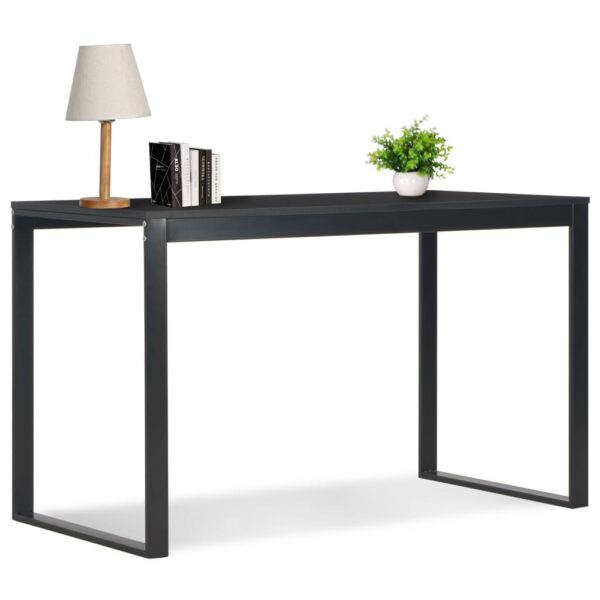 vidaXL Computer Desk Black 120x60x70 cm - Image 1