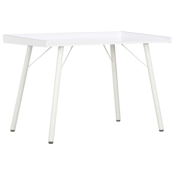 vidaXL Desk White 90x50x79 cm - Image 1