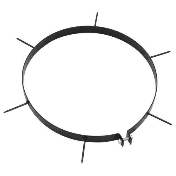 vidaXL Lawn Aerator Clamps 5 pcs with Spikes Ø 30 cm Iron - Image 3