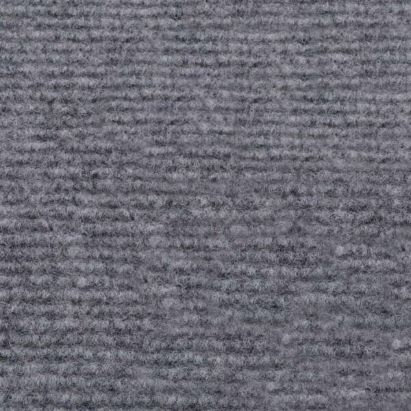 vidaXL Exhibition Carpet Rib 1.2x10 m Grey - Image 3