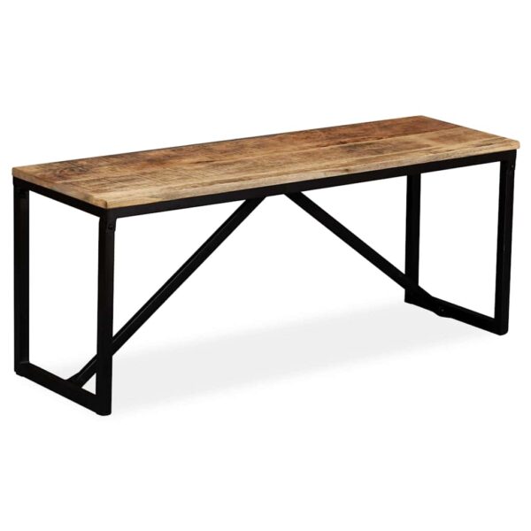 vidaXL Bench Solid Mango Wood 110x35x45 cm - Image 1