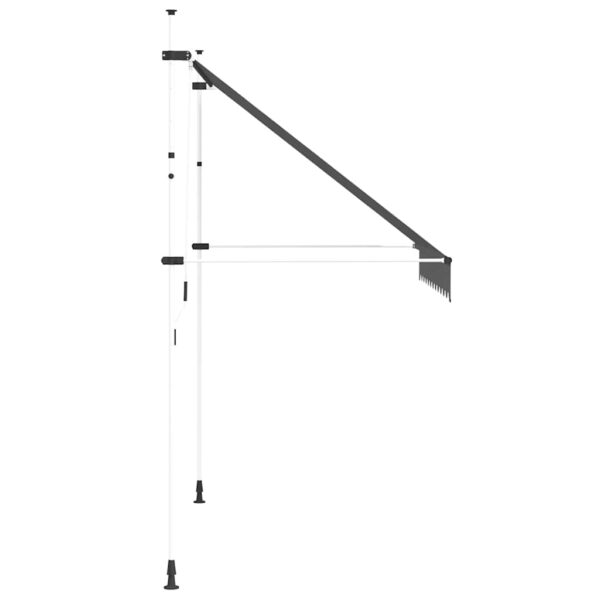 vidaXL Manual Retractable Awning 250 cm Anthracite - Image 4