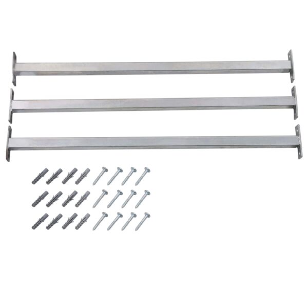 vidaXL Adjustable Security Window Bars 3 pcs 710-1200 mm - Image 1