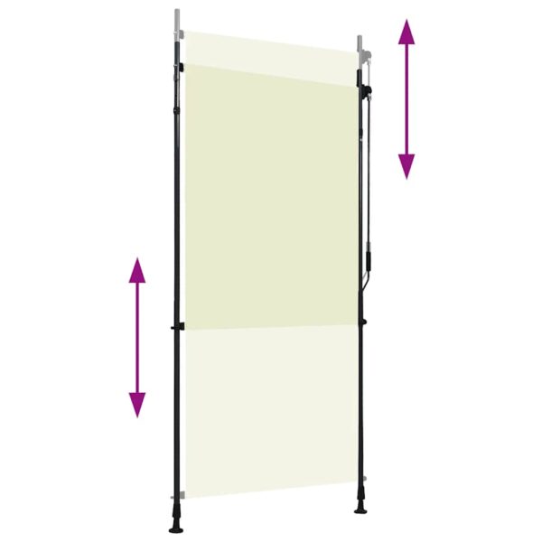 vidaXL Outdoor Roller Blind 100x270 cm Cream - Image 3