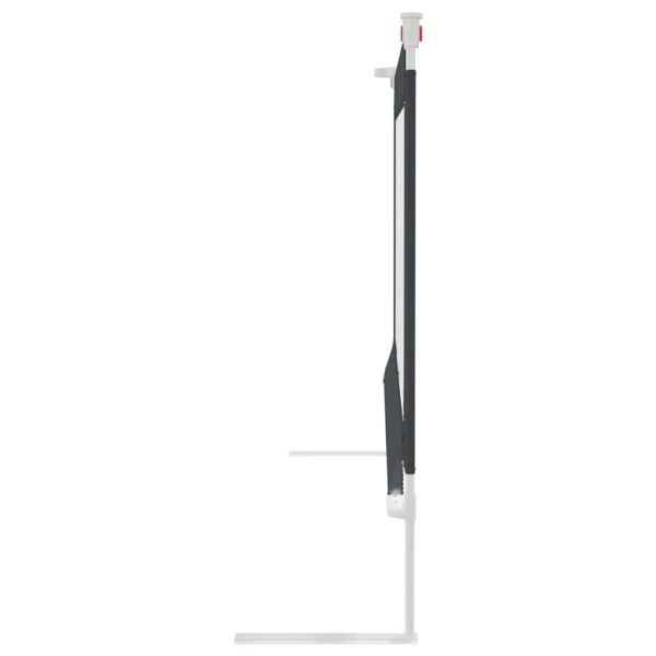 vidaXL Toddler Safety Bed Rail Dark Grey 160x25 cm Fabric - Image 4