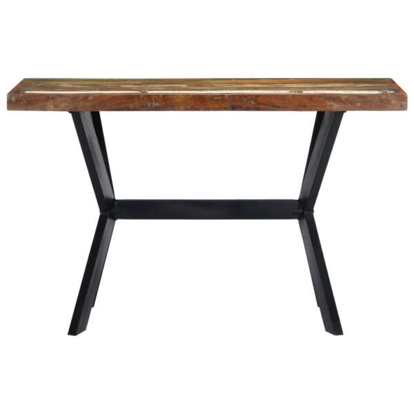 vidaXL Dining Table 120x60x75 cm Solid Reclaimed Wood - Image 2