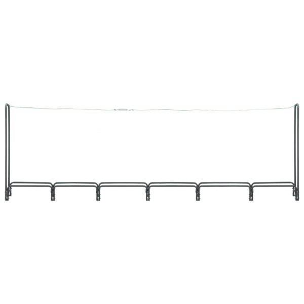 vidaXL Firewood Rack Anthracite 360x35x120 cm Steel - Image 4