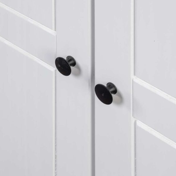vidaXL Wardrobe White 80x50x171.5 cm Solid Pine Panama Range - Image 6