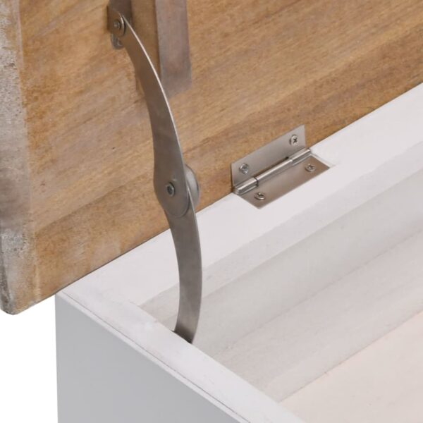 vidaXL Hall Bench 70x35x45 cm Paulownia Wood - Image 6