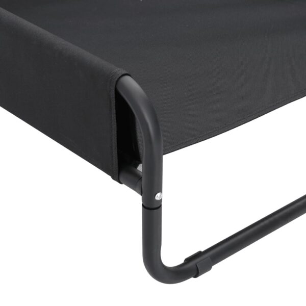 vidaXL Elevated Dog Bed Anthracite Oxford Fabric and Steel - Image 8