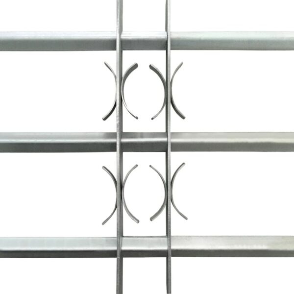 vidaXL Adjustable Security Grille for Windows with 3 Crossbars 1000-1500 mm - Image 3