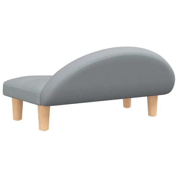 vidaXL Dog Bed Light Grey 70x52x30 cm Fabric - Image 5