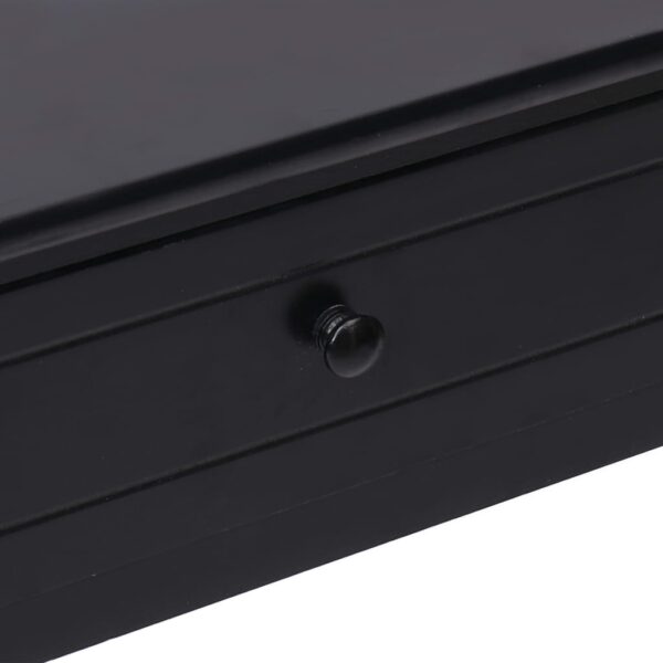 vidaXL Console Table Black 90x30x77 cm Wood - Image 8