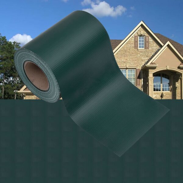 vidaXL Garden Privacy Screen PVC 35x0.19 m Matte Green - Image 1