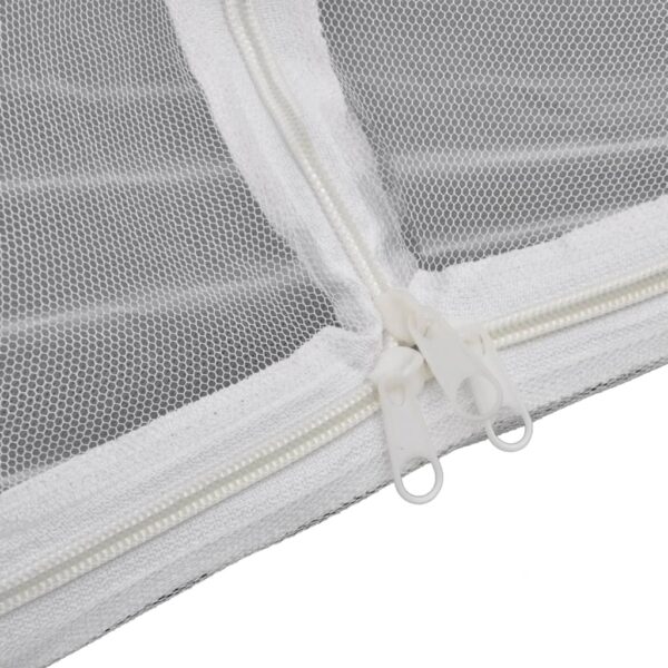 vidaXL Camping Tent 200x180x150 cm Fiberglass White - Image 5