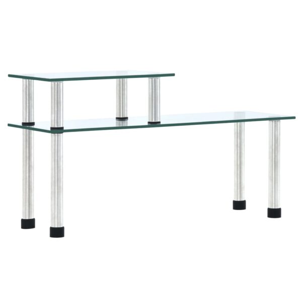 vidaXL Kitchen Shelf Transparent 45x16x26 cm Tempered Glass - Image 1