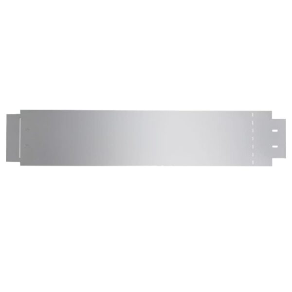 vidaXL Lawn Fence 15 pcs Galvanised Steel 100x20 cm - Image 4