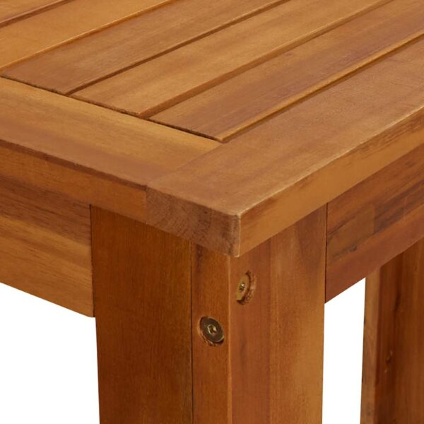 vidaXL Bar Table Solid Acacia Wood 120x60x105 cm - Image 7