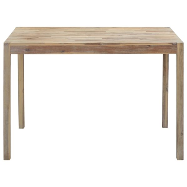 vidaXL Dining Table 120x70x75 cm Solid Acacia Wood - Image 2