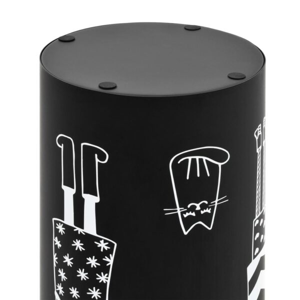 vidaXL Umbrella Stand Women Steel Black - Image 5
