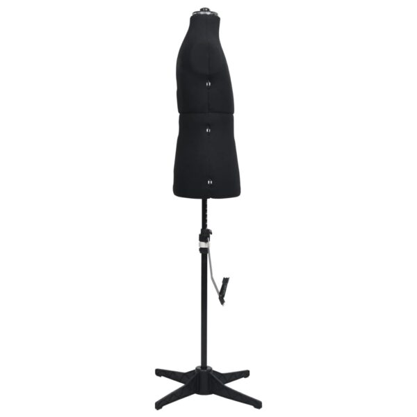 vidaXL Adjustable Dress Form Male Black Size 37-45 - Image 3